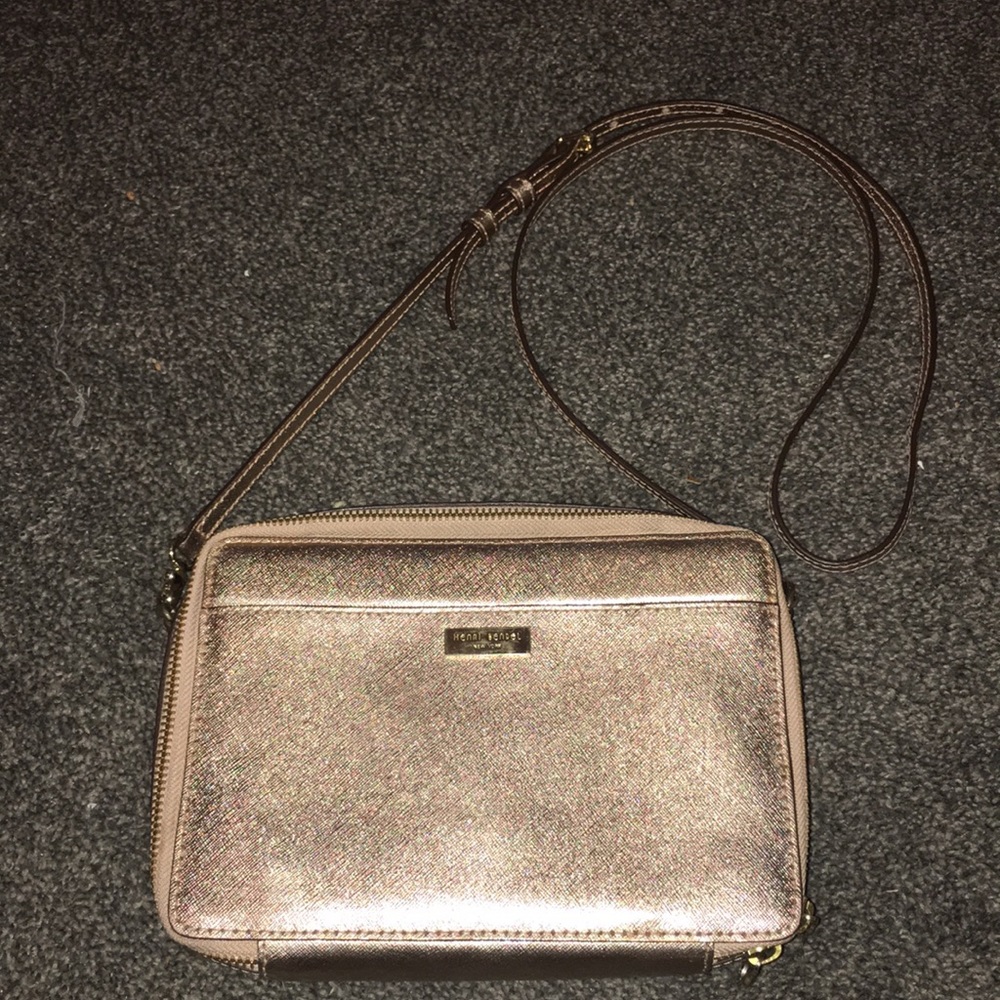 Henri Bendel iPad mini/ tablet purse rose gold